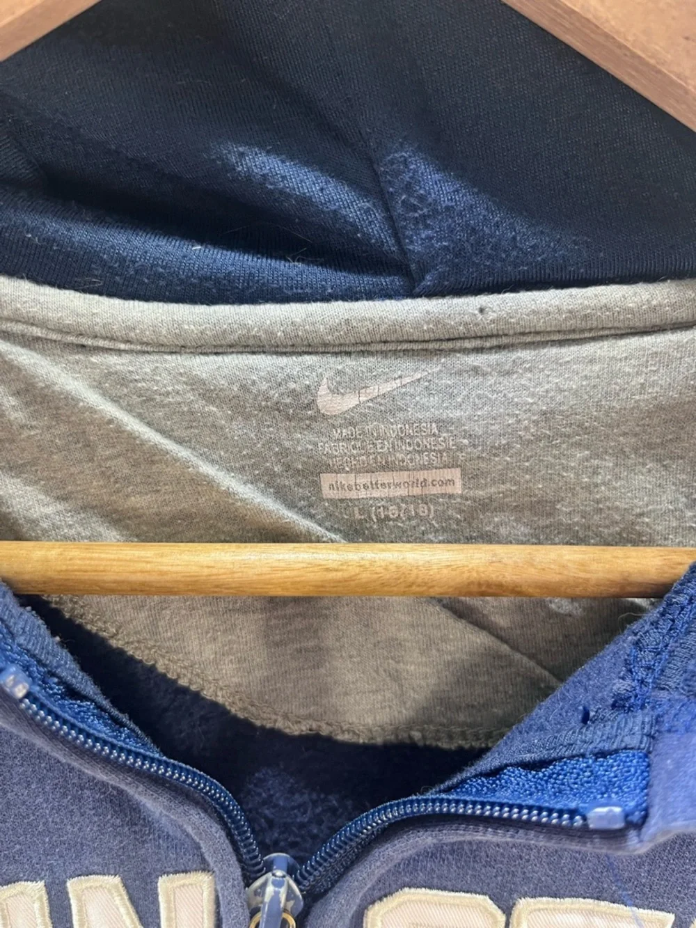 Penn State Nike Full Zip Hoodie Sweatshirt Kids L 16/18 Collegiate‎ 3113